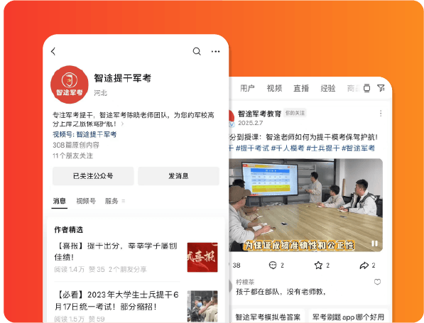 智途提干軍考